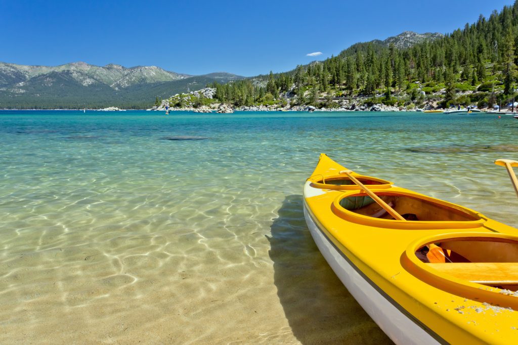 kayak at lake tahoe