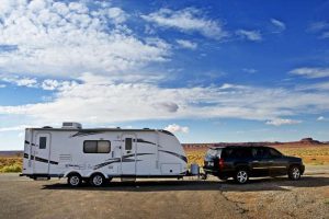 RV fifth wheel trailer