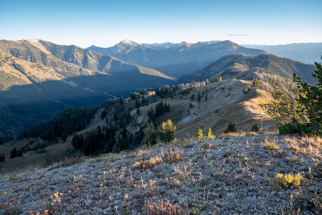 grantite canyon hiking trail in bridger-teton