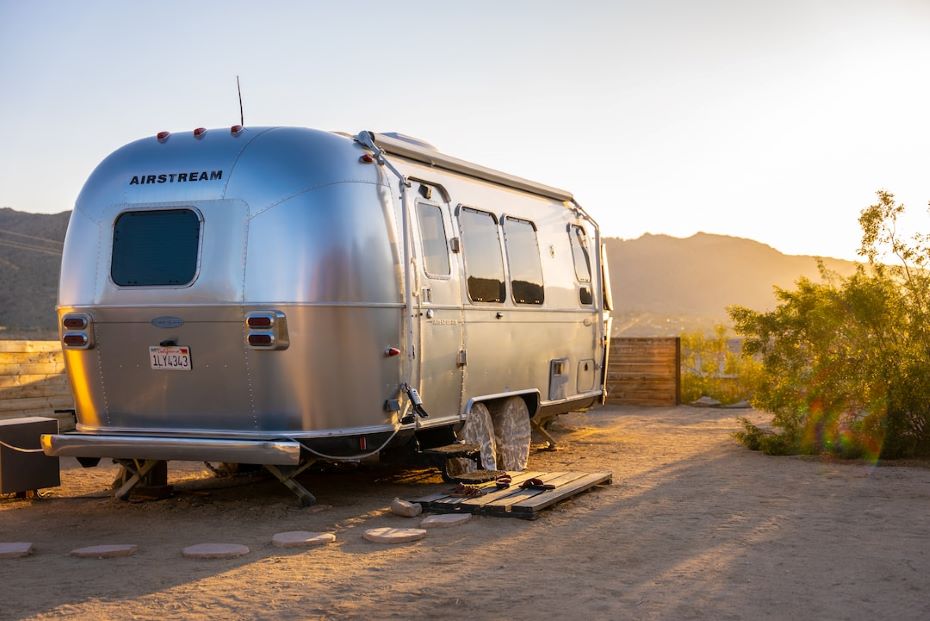 Mojave National Preserve RV at campsite