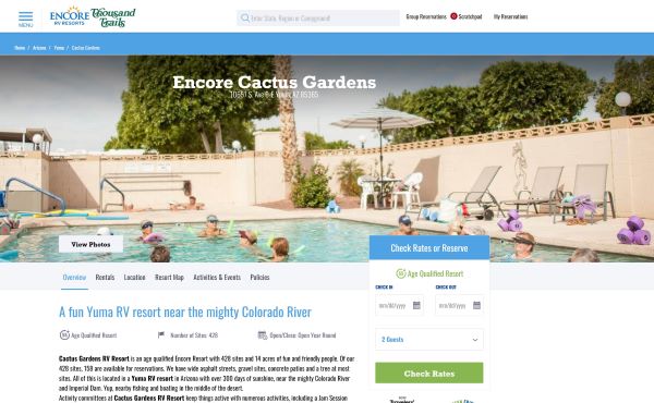 cactus gardens rv resort