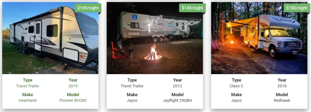 RV Rentals by owner near Jonesborough